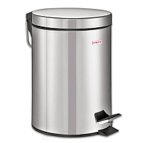 Ведро-контейнер для мусора (урна) с педалью LAIMA Classic, 12 л, зеркальное, нержавеющая сталь, со съемным внутренним ведром в Энгельсе