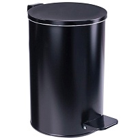 Ведро для мусора с педалью, усиленное, Титан, 10 л, черное, оцинкованная сталь в Энгельсе Ведро для мусора с педалью, усиленное, Титан, 10 л, черное, оцинкованная сталь в Энгельсе