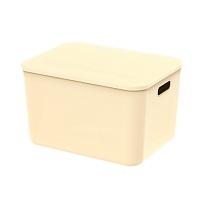 Ящик пластиковый вкладываемый бежевый 410х305х245 мм в Энгельсе