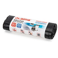 Мешки для мусора 60 л, черные, в рулоне 20 шт., ПНД, 10 мкм, 700х600 мм, LAIMA, 601381 в Энгельсе Мешки для мусора 60 л, черные, в рулоне 20 шт., ПНД, 10 мкм, 700х600 мм, LAIMA, 601381 в Энгельсе