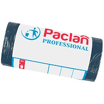 Мешки для мусора 35 л, черный, в рулоне 50 шт., ПНД, 6,2 мкм, 600х500 мм, PACLAN Professional, 604077 в Энгельсе