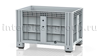 Контейнер iBox сплошной на ножках с пробкой 1 дюйм серый в Энгельсе Контейнер iBox сплошной на ножках с пробкой 1 дюйм серый в Энгельсе