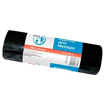 Мешки для мусора 240 л, черные, в рулоне 10 шт., ПВД 30 мкм, 1400х1120 мм, PACLAN Professional, 606336 в Энгельсе