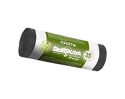 Мешки для мусора 30 л, черные, в рулоне 25 шт., ПНД, 7 мкм, 580х480 мм, SIBIRSKAYA, 101-003 S в Энгельсе Мешки для мусора 30 л, черные, в рулоне 25 шт., ПНД, 7 мкм, 580х480 мм, SIBIRSKAYA, 101-003 S в Энгельсе