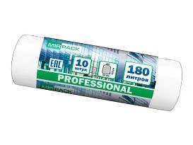 Мешки для мусора 180 л, прозрачные, в рулоне 10 шт., ПВД, 30 мкм, 1100х930 мм, PROFESSIONAL, 180104408 в Энгельсе Мешки для мусора 180 л, прозрачные, в рулоне 10 шт., ПВД, 30 мкм, 1100х930 мм, PROFESSIONAL, 180104408 в Энгельсе