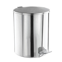 Ведро для мусора с педалью, усиленное, Титан, 15 л, нержавеющая сталь, хром в Энгельсе Ведро для мусора с педалью, усиленное, Титан, 15 л, нержавеющая сталь, хром в Энгельсе