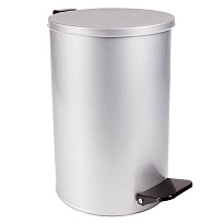 Ведро для мусора с педалью, усиленное, Титан, 10 л, серое, оцинкованная сталь в Энгельсе Ведро для мусора с педалью, усиленное, Титан, 10 л, серое, оцинкованная сталь в Энгельсе