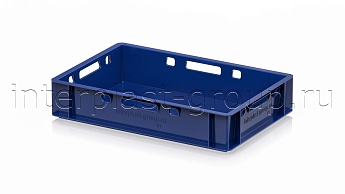 Ящик для мяса и колбасных изделий Е-1 темно-синий в Энгельсе Ящик для мяса и колбасных изделий Е-1 темно-синий в Энгельсе