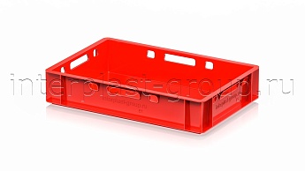 Ящик для мяса и колбасных изделий Е-1 красный в Энгельсе Ящик для мяса и колбасных изделий Е-1 красный в Энгельсе