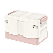 Ящик пластиковый складной белый, дно розовое, 370х240х240 мм в Энгельсе
