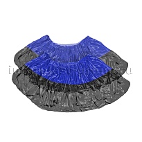 Бахилы сине-черные 1000 шт (500 пар), 54 мкм, двойная подошва, с одной резинкой, Прочные+ в Энгельсе