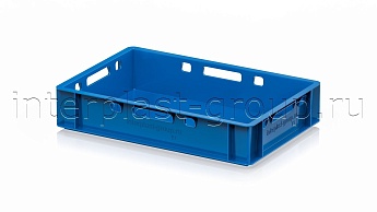 Ящик для мяса и колбасных изделий Е-1 голубой в Энгельсе Ящик для мяса и колбасных изделий Е-1 голубой в Энгельсе