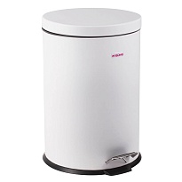 Ведро-контейнер для мусора (урна) с педалью LAIMA Classic, 12 л, белое, глянцевое, металл, со съемным внутренним ведром в Энгельсе Ведро-контейнер для мусора (урна) с педалью LAIMA Classic, 12 л, белое, глянцевое, металл, со съемным внутренним ведром в Энгельсе