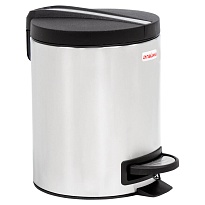 Ведро-контейнер для мусора (урна) с педалью LAIMA Modern, 5 л, матовое, нержавеющая сталь в Энгельсе Ведро-контейнер для мусора (урна) с педалью LAIMA Modern, 5 л, матовое, нержавеющая сталь в Энгельсе