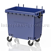 Мусорный контейнер 770 л синий без крышки 770 голубой в Энгельсе
