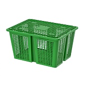 Ящик продуктовый универсальный 400х300х210 зеленый