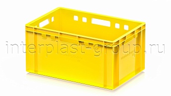 Ящик для мяса и колбасных изделий Е-3 желтый в Энгельсе